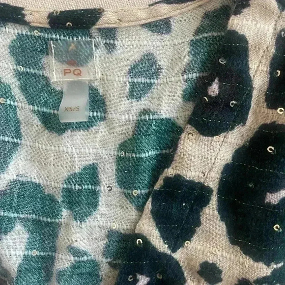 Anthropologie PQ Solan Maxi Swim Dress in Beige/Green Size XS/Small - Picture 5 of 15